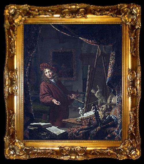 framed  Musscher, Michiel van Self ortrait, ta009-2